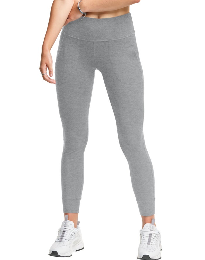 Champion Legging Dames - Grijs - Authentic ( 316728-QSX )